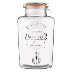 Kilner Swing Top Round Glass Drink Dispenser | 8L