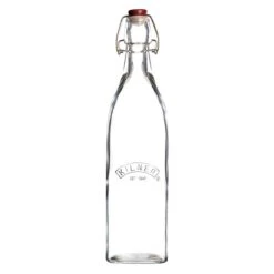 Kilner Swing Top Square Glass Bottle | 1L