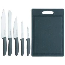 Viners 5-Piece Knife & Chopping Board Set | Speckle
