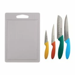 Viners Vivid Knife Set With Chopping Board | 4-Piece