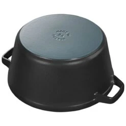 Staub Stackable Cocotte, Braiser, And Grill Pan With Lid | Black -Kitchen Tools Shop 1010886 0