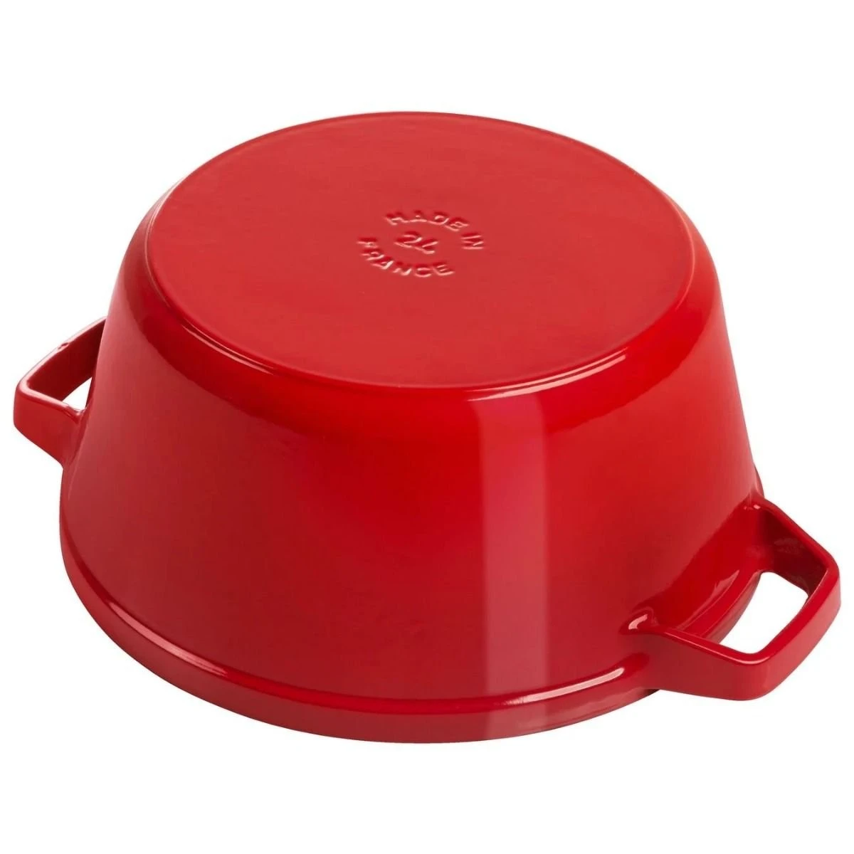 Staub Stackable Cocotte, Braiser, And Grill Pan With Lid | Cherry 7 Staub Stackable Cocotte, Braiser, And Grill Pan With Lid | Cherry - Image 7