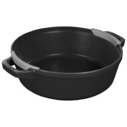 Staub Stackable Cocotte, Braiser, And Grill Pan With Lid | Black -Kitchen Tools Shop 1021322 7