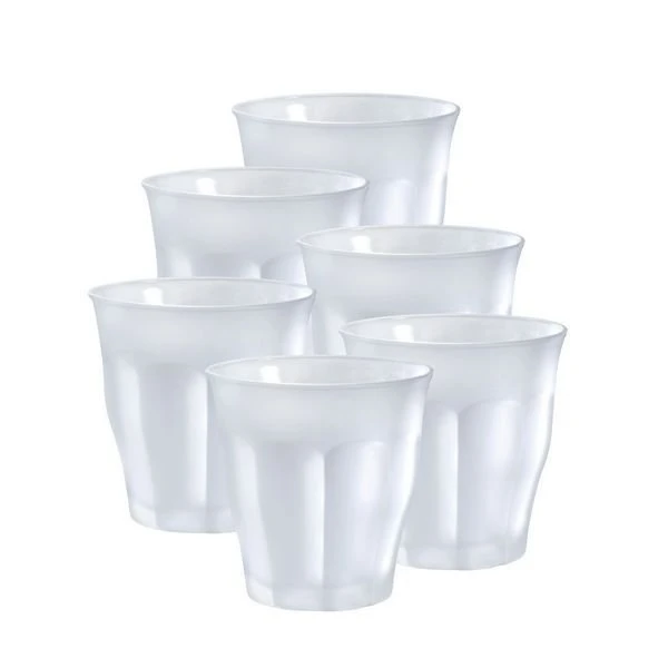 Duralex Picardie 6-Piece 8.75-Ounce Frosted Glass Set 1 Duralex Picardie 6-Piece 8.75-Ounce Frosted Glass Set