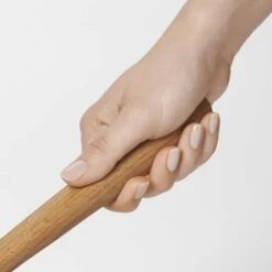 OXO Wooden Turner -Kitchen Tools Shop 1058020 oxo wooden turner handle closeup