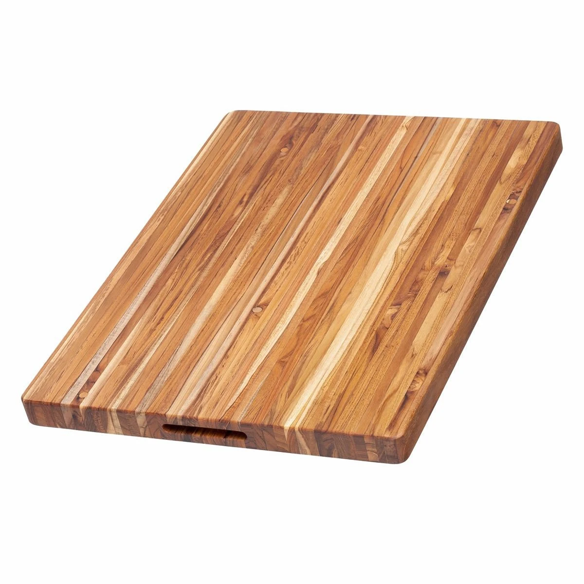 TeakHaus Edge Grain Carving Board W/Hand Grip (Rectangle) | 24" X 18" X 1.5" With Board Seasoning Stick 2 TeakHaus Edge Grain Carving Board W/Hand Grip (Rectangle) | 24" X 18" X 1.5" With Board Seasoning Stick - Image 2