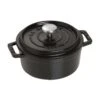 Staub 0.5 Qt. Round Cocotte/Dutch Oven | Matte Black
