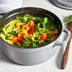 Staub 7 Qt. Round Cocotte/Dutch Oven | Graphite Grey -Kitchen Tools Shop 1102818