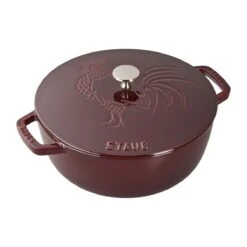 Staub 3.75 Qt. Essential French Oven With Rooster Lid | Grenadine
