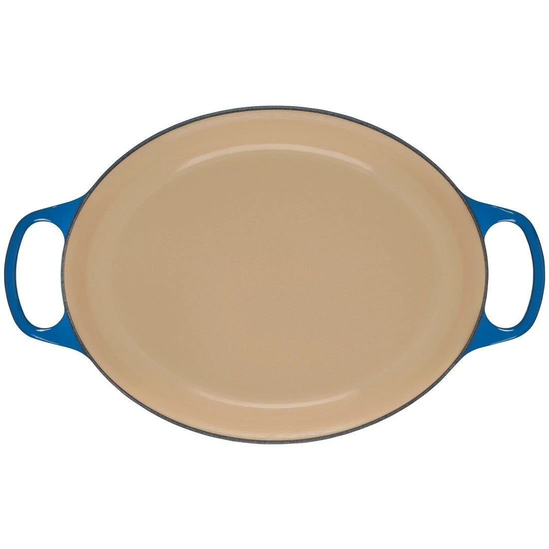 Le Creuset 9.5 Qt. Oval Signature Dutch Oven With Stainless Steel Knob | Marseille Blue 4 Le Creuset 9.5 Qt. Oval Signature Dutch Oven With Stainless Steel Knob | Marseille Blue - Image 4