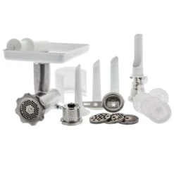 Ankarsrum Meat Grinder Complete Package | Basic Package + Strainer, Nut Grater, Pasta Discs, Cookie Extruder & 3 Meat Grinder Discs
