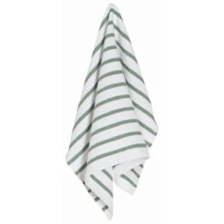 Now Designs By Danica Basketweave Dishtowel | Elm Green