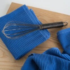 Now Designs By Danica Ripple Dishtowel | Royal Blue -Kitchen Tools Shop 197211 kt ripple royal am2