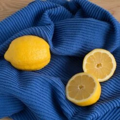 Now Designs By Danica Ripple Dishtowel | Royal Blue -Kitchen Tools Shop 197211 kt ripple royal am4