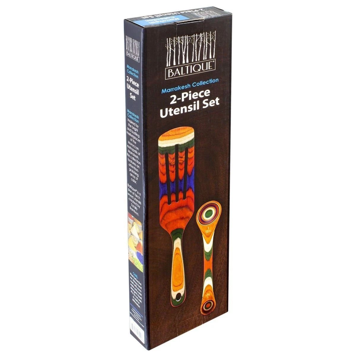 Totally Bamboo Baltique® Spurtle & Measuring Spoon | Marrakesh 2 Totally Bamboo Baltique® Spurtle & Measuring Spoon | Marrakesh - Image 2