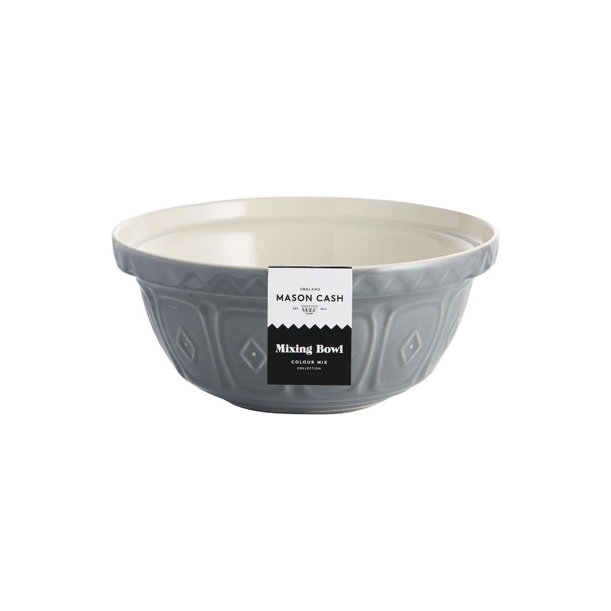 Mason Cash Color Mix S24 (2.15 Qt) Mixing Bowl | Grey 2 Mason Cash Color Mix S24 (2.15 Qt) Mixing Bowl | Grey - Image 2