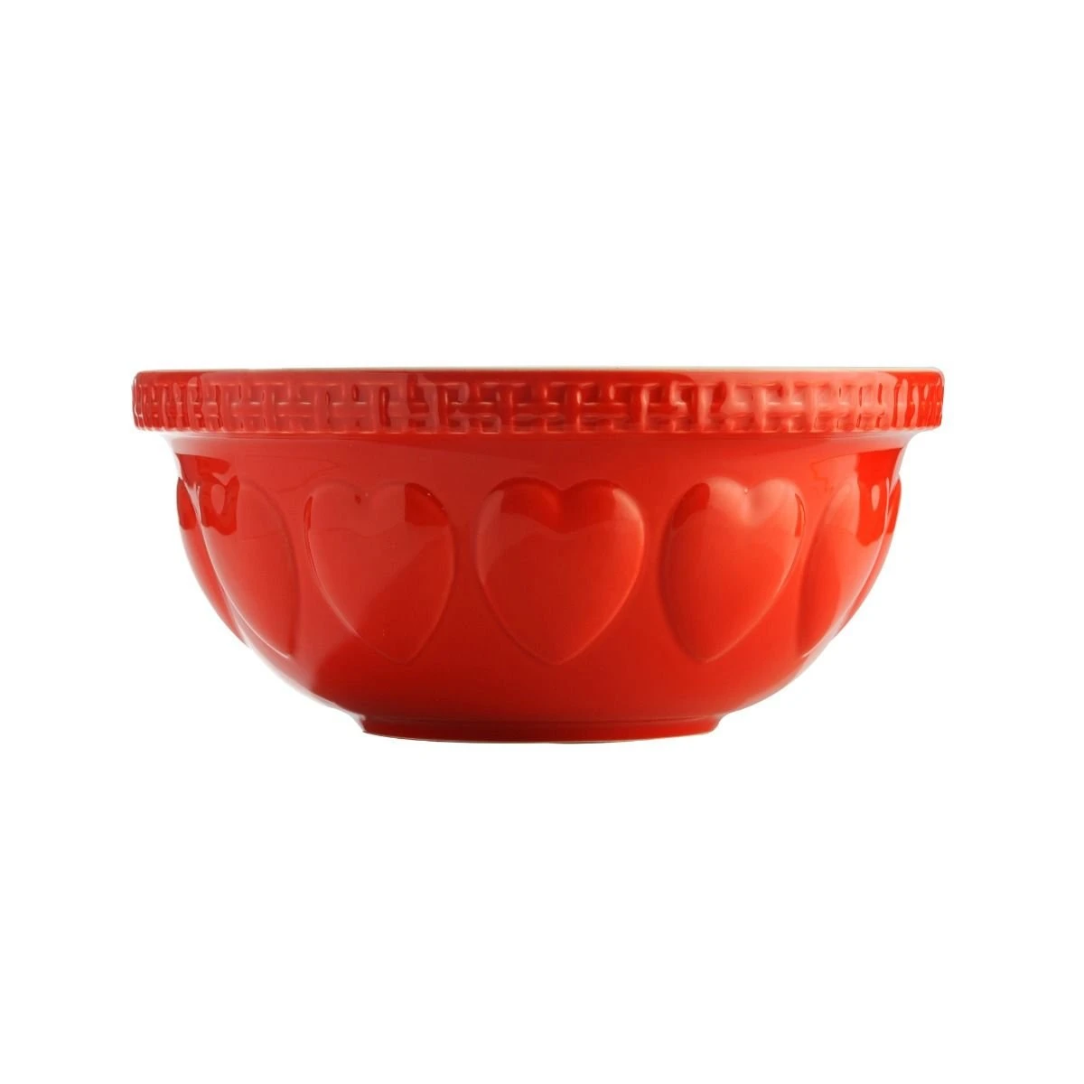 Mason Cash Hearts S12 (4.25 Qt) Mixing Bowl | Red 2 Mason Cash Hearts S12 (4.25 Qt) Mixing Bowl | Red - Image 2