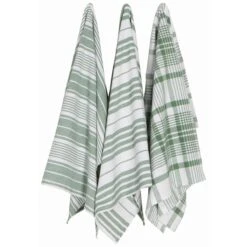 Now Designs By Danica Jumbo Dishtowels (Set Of 3) | Elm Green