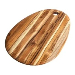 TeakHaus Edge Grain Oval Cutting And Serving Board | 18" X 12" X .55"
