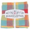 Now Designs By Danica Check Dishcloths (Set Of 3) | Lemon