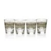Fiesta® 15oz Double Old Fashioned Glasses (Set Of 4) | Slate Fiesta® Stripes
