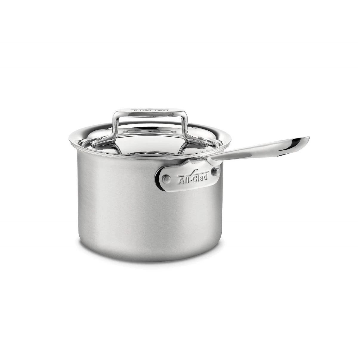 All-Clad D5 Brushed Stainless Steel Saucepan & Lid | 2 Qt. 1 All-Clad D5 Brushed Stainless Steel Saucepan & Lid | 2 Qt.