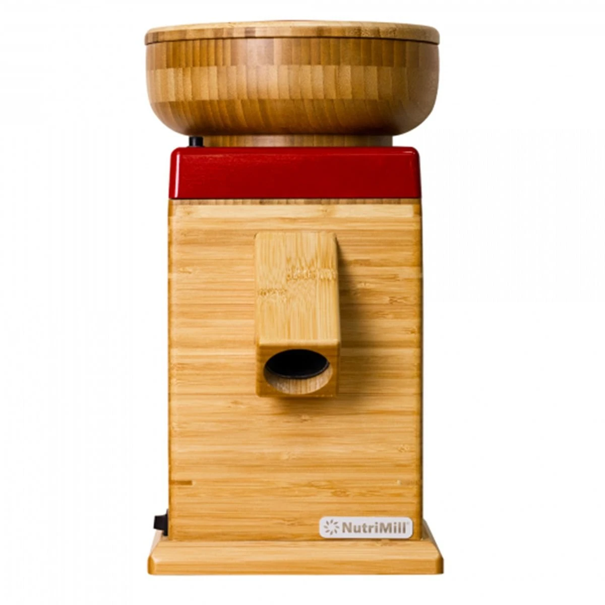 NutriMill Harvest Grain Mill | Cayenne Red Trim 1 NutriMill Harvest Grain Mill | Cayenne Red Trim