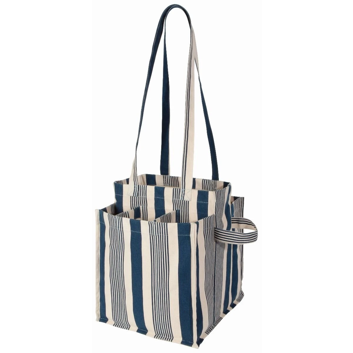 Now Designs By Danica Shopping Tote | Navy Stripe 1 Now Designs By Danica Shopping Tote | Navy Stripe