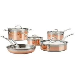 Hestan CopperBond Induction Cookware 10-Piece Set 7 Hestan CopperBond Induction Cookware 10-Piece Set -Kitchen Tools Shop 31592 hcb 10pc copperbond cookware set
