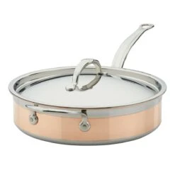 Hestan CopperBond Induction Cookware 3.5 Qt Covered Saute With Helper Handle 11 Hestan CopperBond Induction Cookware 3.5 Qt Covered Saute With Helper Handle -Kitchen Tools Shop 31598 hcb hestan copperbonde 3.5qt saute pan with helper handle