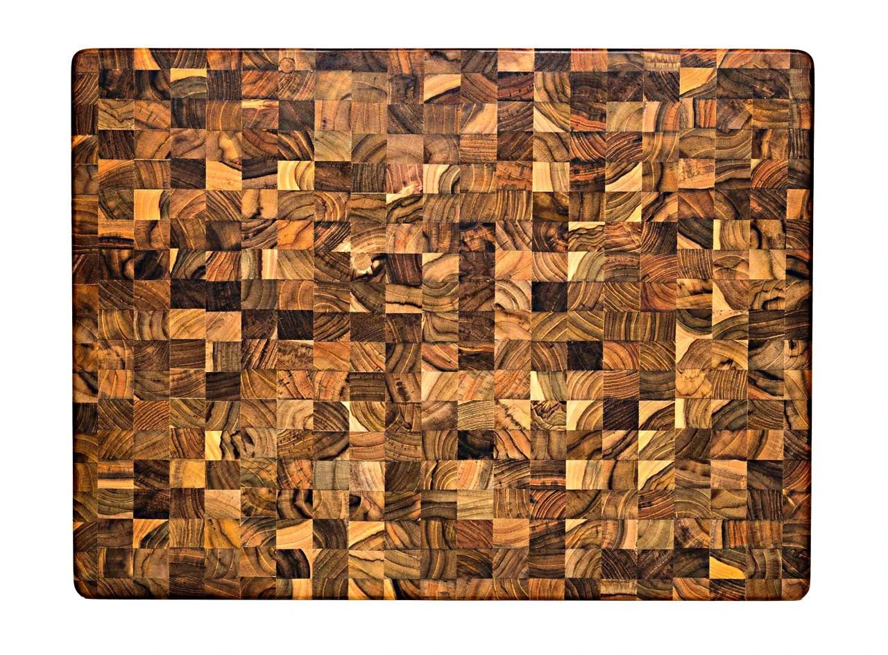 TeakHaus End Grain Carving Board W/Hand Grip (Rectangle) | 24" X 18" X 1.5" 3 TeakHaus End Grain Carving Board W/Hand Grip (Rectangle) | 24" X 18" X 1.5" - Image 3