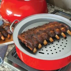 Nordic Ware Kettle Smoker -Kitchen Tools Shop 36556 ribs04 silver