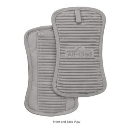 All-Clad Silicone Pot Holder | Titanium 7 All-Clad Silicone Pot Holder | Titanium -Kitchen Tools Shop 39201 all clad pot holder front and back view 1
