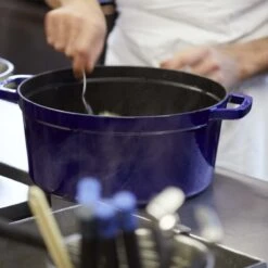 Staub 9 Qt. Round Cocotte/Dutch Oven | Dark Blue -Kitchen Tools Shop 40510 286 0