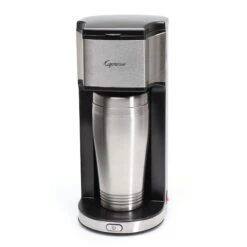 Capresso On The Go 16oz Single Cup Coffee Maker | Stainless