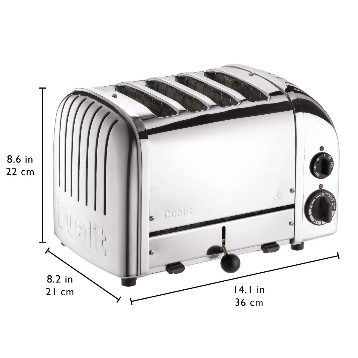 Dualit NewGen Classic 4-Slice Toaster | Chrome 3 Dualit NewGen Classic 4-Slice Toaster | Chrome - Image 3