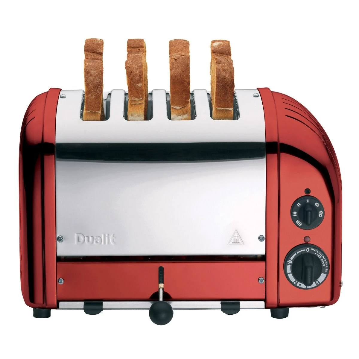 Dualit NewGen Classic 4-Slice Toaster | Candy Apple Red 2 Dualit NewGen Classic 4-Slice Toaster | Candy Apple Red - Image 2