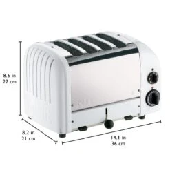 Dualit NewGen Classic 4-Slice Toaster | White -Kitchen Tools Shop 4white3
