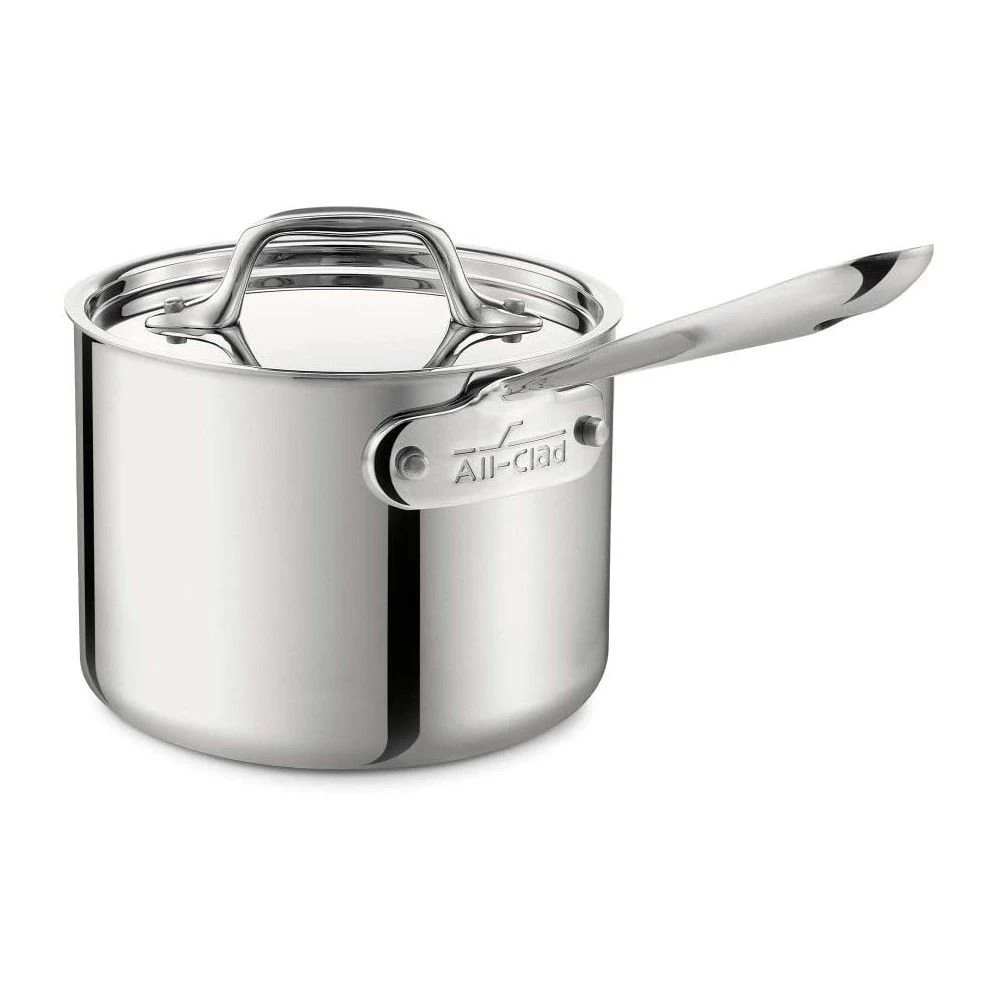 All-Clad D3 Stainless Steel Saucepan & Lid | 1.5 Qt. 2 All-Clad D3 Stainless Steel Saucepan & Lid | 1.5 Qt. - Image 2