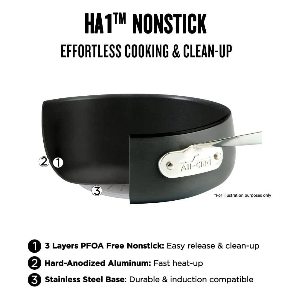 All-Clad HA1 Hard Anodized Nonstick 6 Qt. Dutch Oven With Acacia Wood Trivet & Spoon 7 All-Clad HA1 Hard Anodized Nonstick 6 Qt. Dutch Oven With Acacia Wood Trivet & Spoon - Image 7