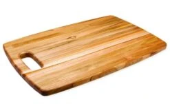 TeakHaus Edge Grain Cutting Board W/Hold Handle (Rectangle) | 18" X 12" X 0.75"