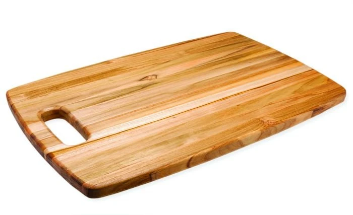 TeakHaus Edge Grain Cutting Board W/Hold Handle (Rectangle) | 18" X 12" X 0.75" 1 TeakHaus Edge Grain Cutting Board W/Hold Handle (Rectangle) | 18" X 12" X 0.75"