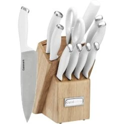 Cuisinart Classic ColorPro Collection 12-Piece Knife Block Set | White