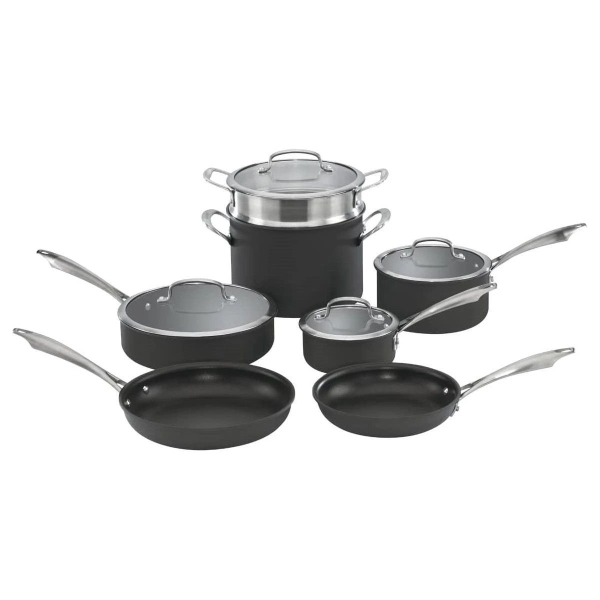 Cuisinart Dishwasher-Safe Anodized 11-Piece Nonstick Cookware Set 1 Cuisinart Dishwasher-Safe Anodized 11-Piece Nonstick Cookware Set