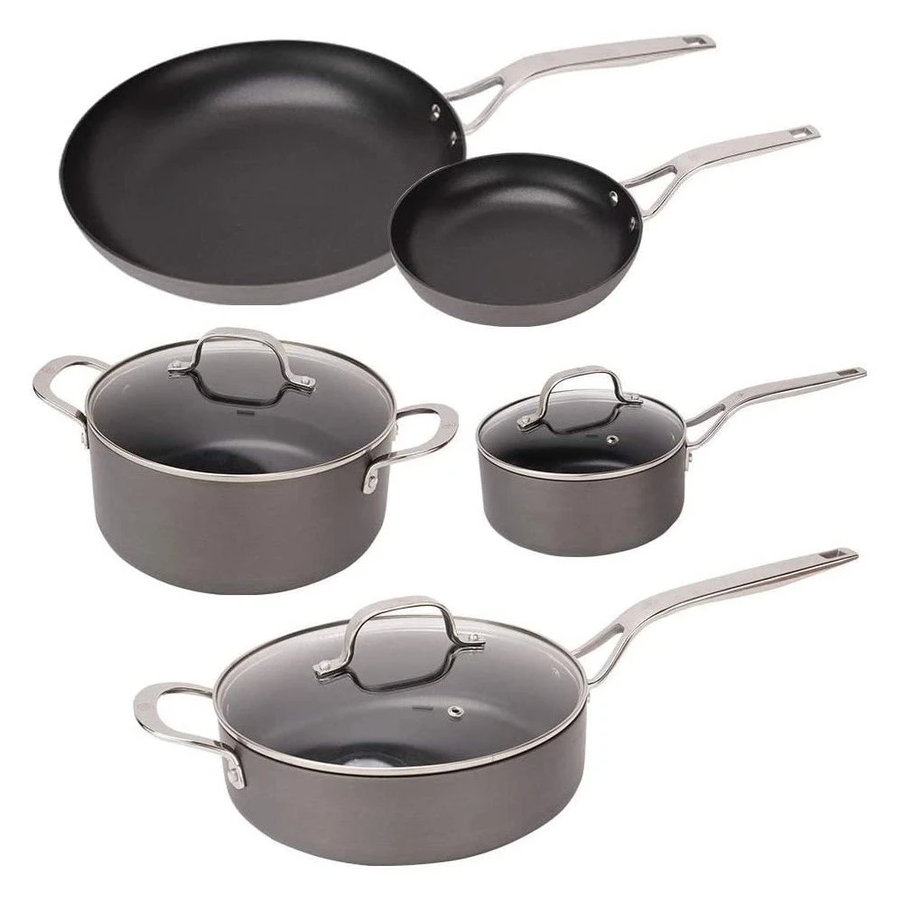 Swiss Diamond | Hard Anodized 8-Piece Nonstick Cookware Set 1 Swiss Diamond | Hard Anodized 8-Piece Nonstick Cookware Set