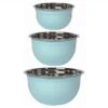 Now Designs By Danica Stainless Steel Mixing Bowls (Set Of 3) | Matte Robins Egg