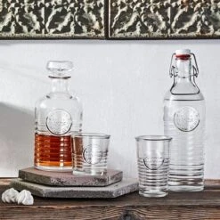 Bormioli Rocco Officina 1825 Clear Bottle With Swing Top - 33.75 Oz -Kitchen Tools Shop 540621mba321990 1