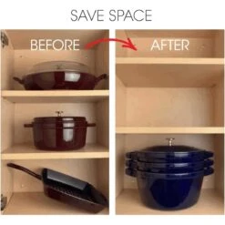 Staub Stackable Cocotte, Braiser, And Grill Pan With Lid | Black -Kitchen Tools Shop 61cxgk xyll. ac sl1280