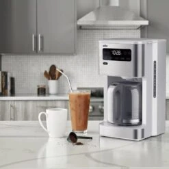 Braun PureFlavor 14-Cup Drip Coffee Maker | White -Kitchen Tools Shop 61puy03tohl. ac sl1280