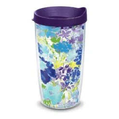 Tervis® 16oz Double-Walled Insulated Tumbler With Lid | Fiesta® Floral Bouquet - Purple